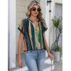 image:imageZeagoo Button Down Shirts for Women Short Sleeve Tops V Neck Collar Blouses Business Casual Outfits S2XLCx289