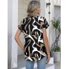 image:imageZeagoo Button Down Shirts for Women Short Sleeve Tops V Neck Collar Blouses Business Casual Outfits S2XLCx312