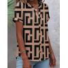 image:imageZeagoo Button Down Shirts for Women Short Sleeve Tops V Neck Collar Blouses Business Casual Outfits S2XLJh308