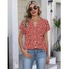 image:imageZeagoo Button Down Shirts for Women Short Sleeve Tops V Neck Collar Blouses Business Casual Outfits S2XLJh590