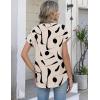 image:imageZeagoo Button Down Shirts for Women Short Sleeve Tops V Neck Collar Blouses Business Casual Outfits S2XLJh602