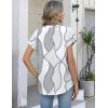 image:imageZeagoo Button Down Shirts for Women Short Sleeve Tops V Neck Collar Blouses Business Casual Outfits S2XLJh611