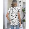image:imageZeagoo Button Down Shirts for Women Short Sleeve Tops V Neck Collar Blouses Business Casual Outfits S2XLSf291