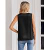 image:imageZeagoo Satin Blouse for Women Summer Tank Tops Dressy Casual Silk Camisoles Sleeveless ShirtsBlack