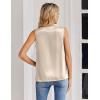 image:imageZeagoo Satin Blouse for Women Summer Tank Tops Dressy Casual Silk Camisoles Sleeveless ShirtsChampagne