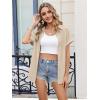 image:imageZeagoo Short Sleeve Button Up Shirts for Women Business Casual Tops Lightweight 2026 Summer Blouses Khaki M