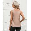 image:imageZeagoo Silk Satin Tank Tops for Women Scoop Neck Sleeveless Camisole Tops 2026 Summer Basic BlousesLight Khaki
