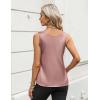 image:imageZeagoo Silk Satin Tank Tops for Women Scoop Neck Sleeveless Camisole Tops 2026 Summer Basic BlousesMauve Pink
