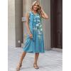 image:imageZeagoo Sundresses Dresses for Women 2026 Summer Sleeveless V Neck Casual Midi Tank Beach Vacation Dresses with Pockets02zw89