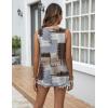 image:imageZeagoo Tank Top for Women Summer Loose Fit Casual Flowy Sleeveless Tops Trendy Scoop Neck Basic Shirts Tee 2026Jh609color Block Brown