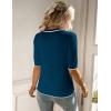 image:imageZeagoo Women Short Sleeve Sweater Summer Crew Neck Dressy Casual Soft Knit Pullover Tops TrendyDark Blue