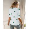 image:imageZeagoo Women Short Sleeve Sweater Summer Crew Neck Dressy Casual Soft Knit Pullover Tops TrendyFloral Sf324 Greenwhite