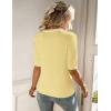 image:imageZeagoo Women Short Sleeve Sweater Summer Crew Neck Dressy Casual Soft Knit Pullover Tops TrendyYellow