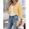 image:imageZeagoo Womens Bolero Shrug Crochet Cropped Cardigan Summer 34 Sleeve Lightweight Cardigans for DressCream