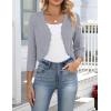 image:imageZeagoo Womens Bolero Shrug Crochet Cropped Cardigan Summer 34 Sleeve Lightweight Cardigans for DressGray