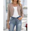 image:imageZeagoo Womens Bolero Shrug Crochet Cropped Cardigan Summer 34 Sleeve Lightweight Cardigans for DressKhaki