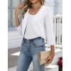 image:imageZeagoo Womens Bolero Shrug Crochet Cropped Cardigan Summer 34 Sleeve Lightweight Cardigans for DressWhite