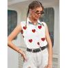 image:imageZeagoo Womens Button Down Shirts Sleeveless Blouses Casual V Neck Tank TopsAx85