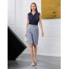 image:imageZeagoo Womens Button Down Shirts Sleeveless Blouses Casual V Neck Tank TopsDark Blue