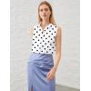 image:imageZeagoo Womens Button Down Shirts Sleeveless Blouses Casual V Neck Tank TopsJh592
