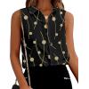 image:imageZeagoo Womens Button Down Shirts Sleeveless Blouses Casual V Neck Tank TopsJh601