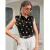 image:imageZeagoo Womens Button Down Shirts Sleeveless Blouses Casual V Neck Tank TopsJh601