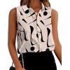 image:imageZeagoo Womens Button Down Shirts Sleeveless Blouses Casual V Neck Tank TopsJh602