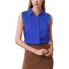 image:imageZeagoo Womens Button Down Shirts Sleeveless Blouses Casual V Neck Tank TopsRoyal Blue