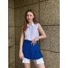 image:imageZeagoo Womens Button Down Shirts Sleeveless Blouses Casual V Neck Tank TopsWhite