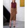 image:imageZeagoo Womens Button Down Shirts Sleeveless Blouses Casual V Neck Tank TopsWine Red