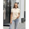image:imageZeagoo Womens Cap Sleeve Sweaters Vest Crew Neck Knit Sweater Tops 2026 Casual Summer Sleeveless T ShirtApricot