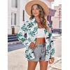 image:imageZeagoo Womens Cotton Button Down Shirts Long Sleeve V Neck Collared Tops Work Office Blouse Shirt 2025 SXXLPat2