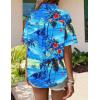 image:imageZeagoo Womens Hawaiian Button Down Shirts Short Sleeve Casual Floral Tropical Shirt Summer Beach Shirt Cool Button Up TopsCp8