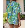 image:imageZeagoo Womens Hawaiian Button Down Shirts Short Sleeve Casual Floral Tropical Shirt Summer Beach Shirt Cool Button Up TopsPaisley Cashew Green