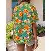 image:imageZeagoo Womens Hawaiian Button Down Shirts Short Sleeve Casual Floral Tropical Shirt Summer Beach Shirt Cool Button Up TopsTropical Plants