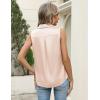 image:imageZeagoo Womens Satin Blouse Sleeveless Silk Tank Tops Button Down Shirts Business Casual Outfits 2026Apricot