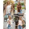 image:imageZeagoo Womens Satin Blouse Sleeveless Silk Tank Tops Button Down Shirts Business Casual Outfits 2026Brown