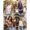 image:imageZeagoo Womens Satin Blouse Sleeveless Silk Tank Tops Button Down Shirts Business Casual Outfits 2026Light Brown