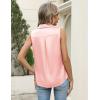 image:imageZeagoo Womens Satin Blouse Sleeveless Silk Tank Tops Button Down Shirts Business Casual Outfits 2026Pink