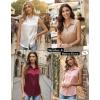 image:imageZeagoo Womens Satin Blouse Sleeveless Silk Tank Tops Button Down Shirts Business Casual Outfits 2026Wine Red