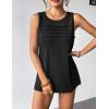 image:imageZeagoo Womens Summer Tank Tops Sleeveless Loose Fit Tunic Blouses Dressy Casual Pleated Front Scoop Neck Boho ShirtsBlack
