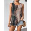 image:imageZeagoo Womens Summer Tank Tops Sleeveless Loose Fit Tunic Blouses Dressy Casual Pleated Front Scoop Neck Boho ShirtsCx278
