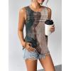 image:imageZeagoo Womens Summer Tank Tops Sleeveless Loose Fit Tunic Blouses Dressy Casual Pleated Front Scoop Neck Boho ShirtsCx278