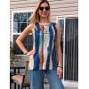 image:imageZeagoo Womens Summer Tank Tops Sleeveless Loose Fit Tunic Blouses Dressy Casual Pleated Front Scoop Neck Boho ShirtsCx289