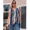 image:imageZeagoo Womens Summer Tank Tops Sleeveless Loose Fit Tunic Blouses Dressy Casual Pleated Front Scoop Neck Boho ShirtsCx289