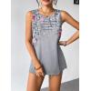 image:imageZeagoo Womens Summer Tank Tops Sleeveless Loose Fit Tunic Blouses Dressy Casual Pleated Front Scoop Neck Boho ShirtsHf36