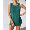 image:imageZeagoo Womens Summer Tank Tops Sleeveless Loose Fit Tunic Blouses Dressy Casual Pleated Front Scoop Neck Boho ShirtsPeacock Blue