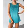image:imageZeagoo Womens Summer Tank Tops Sleeveless Loose Fit Tunic Blouses Dressy Casual Pleated Front Scoop Neck Boho ShirtsXh363