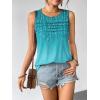 image:imageZeagoo Womens Summer Tank Tops Sleeveless Loose Fit Tunic Blouses Dressy Casual Pleated Front Scoop Neck Boho ShirtsXh363