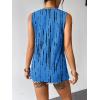 image:imageZeagoo Womens Summer Tank Tops Sleeveless Loose Fit Tunic Blouses Dressy Casual Pleated Front Scoop Neck Boho ShirtsZr459